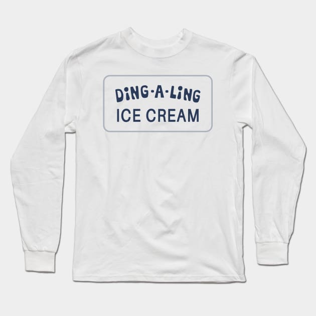 Columbo Ding-A-Ling Ice Cream slogan Long Sleeve T-Shirt by thecolumbophile